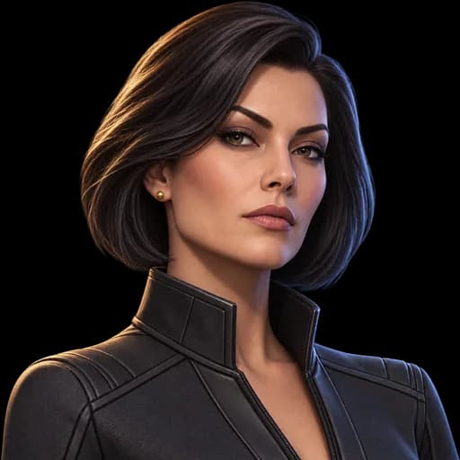 Portrait of Celeste Vance, a fictional Legend division boss