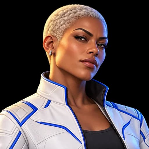 Portrait of Odessa “Volt” Marsh, a fictional Master division boss